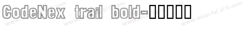 CodeNex trail bold字体转换